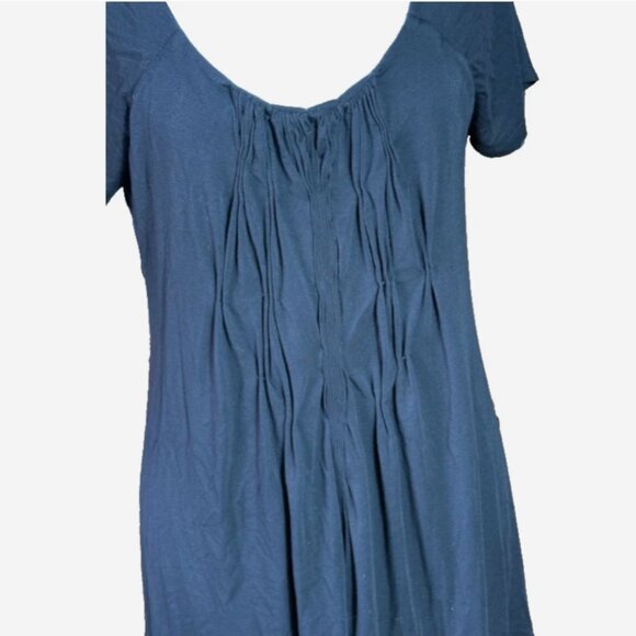 Coldwater Creek Black Ruched Long Top Blouse Tunic M - Picture 3 of 7